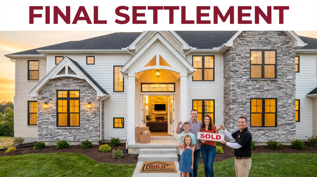 Final Settlement Photo The Bold Company, Triple Crown New Homes