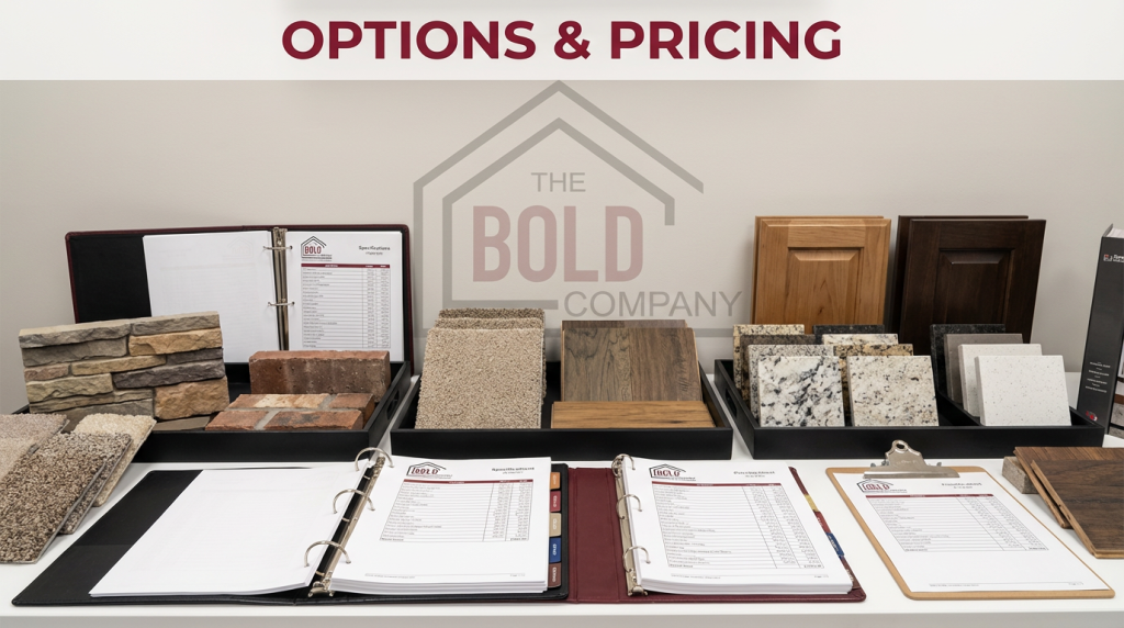 Options & Pricing Photo The Bold Company, Triple Crown New Homes
