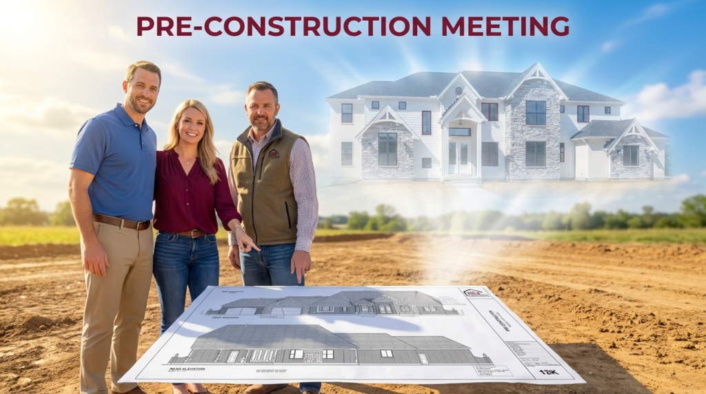 Pre Construction Meeting Photo The Bold Company, Triple Crown New Homes